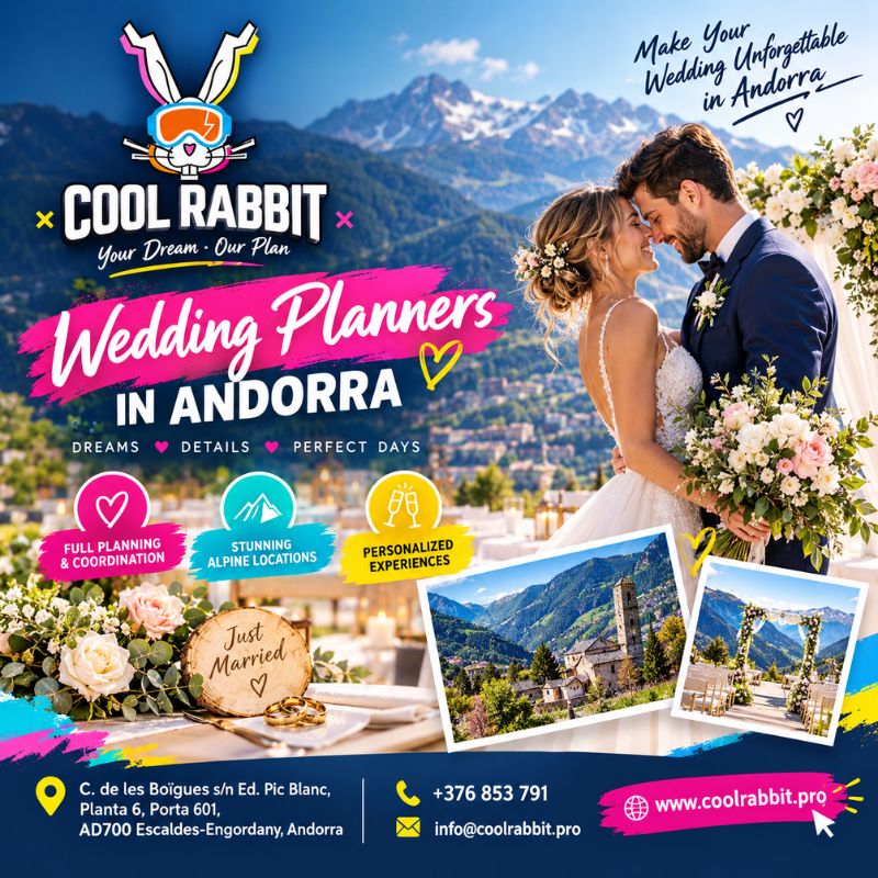Servicios de Wedding Planners en Andorra para celebrar sin preocupaciones